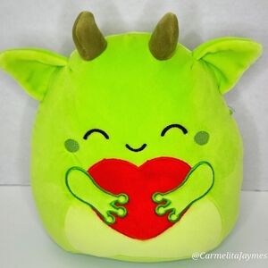 ❤️ FITZY 😈 Gender Neutral Goblin w Red Heart Valentine 2025 Squishmallow NWT